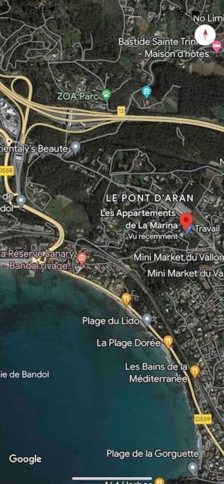 Les Appartements De La Marina Sanary-sur-Mer Bagian luar foto